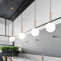 北欧吧台吊灯创意个性店铺商用装饰床头简约餐厅奶茶店单头小吊灯
