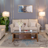 水晶羽毛白色立式落地灯婚庆客厅书房卧室床头台灯美容主播补光灯