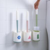 家用免打孔壁挂式马桶刷子长柄无死角软毛厕所刷套装卫生间清洁刷