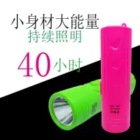 充电锂电迷你家用小手电筒 紫光灯验钞超亮强光老人儿童便携