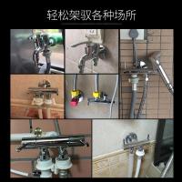 增压水龙头万能三通角阀全铜一进二出洗衣机分水器阀门开关