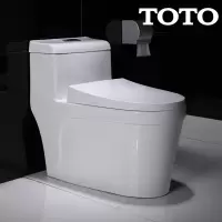 τοτο家用抽水马桶超漩虹吸式节水静音普通坐便器陶瓷