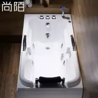 冲浪按摩浴缸成人卫生间家用亚克力浴池恒温加热单人迷你浴盆