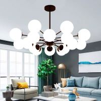 2020年新款北欧灯具网红客厅吊灯简约现代卧室餐厅灯魔豆灯具套餐