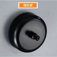 阳台黑色不锈钢丝伸缩晾衣绳 浴室收缩式隐形晒晾衣架衣杆免打孔|黑圆形款钢丝绳2.8m双用款