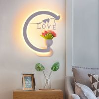 亚克力led床头卧室客厅壁灯温馨浪漫婚房过道墙壁灯