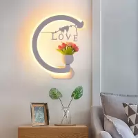 亚克力led床头卧室客厅壁灯温馨浪漫婚房过道墙壁灯