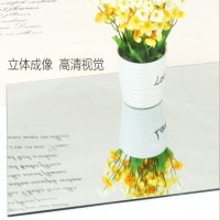 卫生间洗漱镜子化妆镜子舞蹈美容镜落地穿衣镜衣柜镜子|30*30厘米直边一片+胶