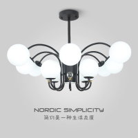 北欧客厅吊灯简约现代美式吸顶灯2020新款轻奢艺术大气卧室餐厅灯
