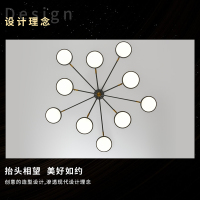 照明北欧风后现代简约风格吊灯创意餐厅网红灯家用客厅灯吊灯