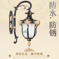 户外防水双头壁灯欧式庭院灯室外大门复古外墙灯过道走廊阳台壁灯