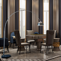 北欧现代简约护眼遥控客厅沙发卧室书房创意艺术麻将钓鱼灯落地灯