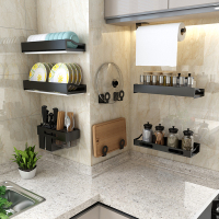 厨房置物架壁挂式调料架免打孔刀架刀具收纳挂架调味用品家用大全