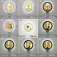 led壁灯卧室床头创意简约客厅背景北欧现代中式过道楼梯墙壁灯具