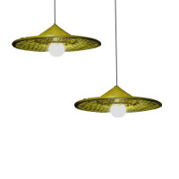 仿古灯罩重庆小面吊灯竹编吊灯灯罩斗笠灯罩草帽灯竹斗笠灯饰led