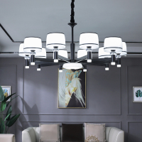 北欧客厅吊灯现代简约大气家用卧室灯创意个性网红餐厅灯防尘吊灯