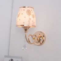 卧室床头灯led现代简约美式水晶壁灯客厅背景墙灯阳台过道走廊灯