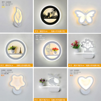 壁灯床头灯简约现代中式卧室创意led个性客厅楼梯过道阳台墙壁灯