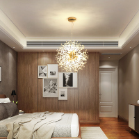 北欧轻奢客厅卧室灯具创意网红服装店水晶灯后现代浪漫咖啡厅吊灯