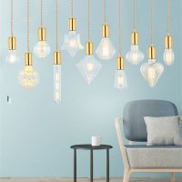 店铺服装店装饰橱窗灯简约金色单头吧台收银台奶茶店灯泡小吊灯