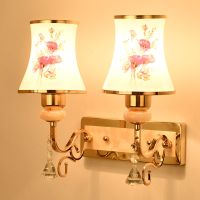 壁灯led卧室床头灯简约美式客厅背景墙壁灯走廊过道灯酒店宾馆灯