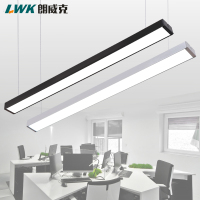 led办公室吊灯健身房商场led长条灯工业风拼接长方条形灯方通灯具