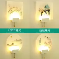 壁灯创意客厅电视背景墙过道楼梯带拉线开关灯具