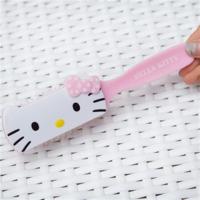 hello kitty kt美乐蒂梳妆台卧室桌上镜子台式化妆镜居家创意美容|粉色按摩梳