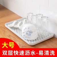 放杯子的托盘茶盘家用杯架沥水盘茶杯茶具装玻璃杯子收纳盒置物架