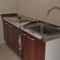 北京定做整体橱柜同城上门哦测量安装厂家直销更换不锈钢台面订做|双饰面门板+环保柜体+不锈钢台面 一米