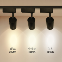 射灯led轨道灯cob射灯店铺服装店背景墙商用明装家用