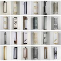 新中式壁灯长条灯客厅背景墙中国风卧室床头灯现代走廊过道酒店灯