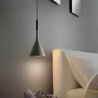 床头吊灯 现代简约北欧ins网红轻奢风床头小吊灯餐厅极简卧室吊灯