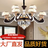 北欧水晶吊灯客厅灯现代简约餐厅卧室轻奢商铺服装店灯臂发光吊灯