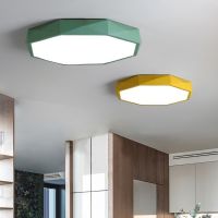 led吸顶灯圆形马卡龙北欧卧室灯欧式简约现代主卧房间灯客厅灯具