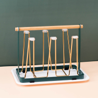 玻璃杯架倒挂水杯挂架创意收纳厨房铁艺晾杯架沥水杯架子置物架