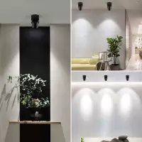 明装射灯店铺led顶灯商用 北欧可旋转个性创意客厅玄关射灯家用