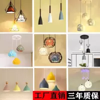 餐厅吊灯现代简约三头水晶灯创意饭厅灯北欧个台客厅卧室吊灯