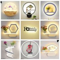 壁灯创意led过道新中式简约床头灯客厅卧室北欧楼梯酒店墙壁灯具