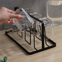 杯架家用沥水北欧创意水杯挂架桌面杯子收纳挂式办公室玻璃杯托