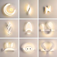 2020卧室壁灯 led床头灯现代简约 客厅墙壁灯儿童灯酒店过道走廊