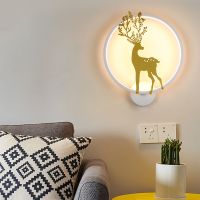 新款壁灯客厅背景led墙壁灯酒店北欧简约现代楼梯中式卧室床头灯