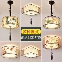 新中式客厅吊灯吸顶灯卧室餐厅过道走廊吊灯简约中国风酒店吧台灯