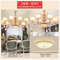 欧式灯具套餐组合客厅成套灯具奢华水晶吊灯全屋四室两厅全房灯具|Q套餐一室两厅