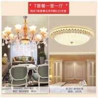 欧式灯具套餐组合客厅成套灯具奢华水晶吊灯全屋四室两厅全房灯具|T套餐一室一厅