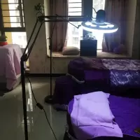 护眼美容纹绣灯 led美甲冷光半永久纹身折叠立式落地灯美肤补光灯