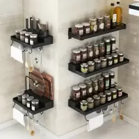 厨房置物架免打孔壁挂式家用调味料用品大全挂架神器刀架收纳架子
