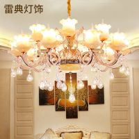 欧式吊灯客厅奢华锌合金水晶灯现代简约大气家用餐厅灯卧室灯灯具