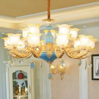 客厅吊灯大气灯具简欧复式别墅大厅灯餐厅水晶欧式吊灯法式吊灯