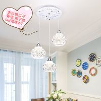 北欧餐厅吊灯现代简约铁艺餐吊灯三头个性创意吧台客厅灯水晶灯具